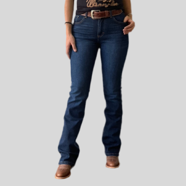 Pantalón Wrangler #7192 Retro High Rise Corte Bota.