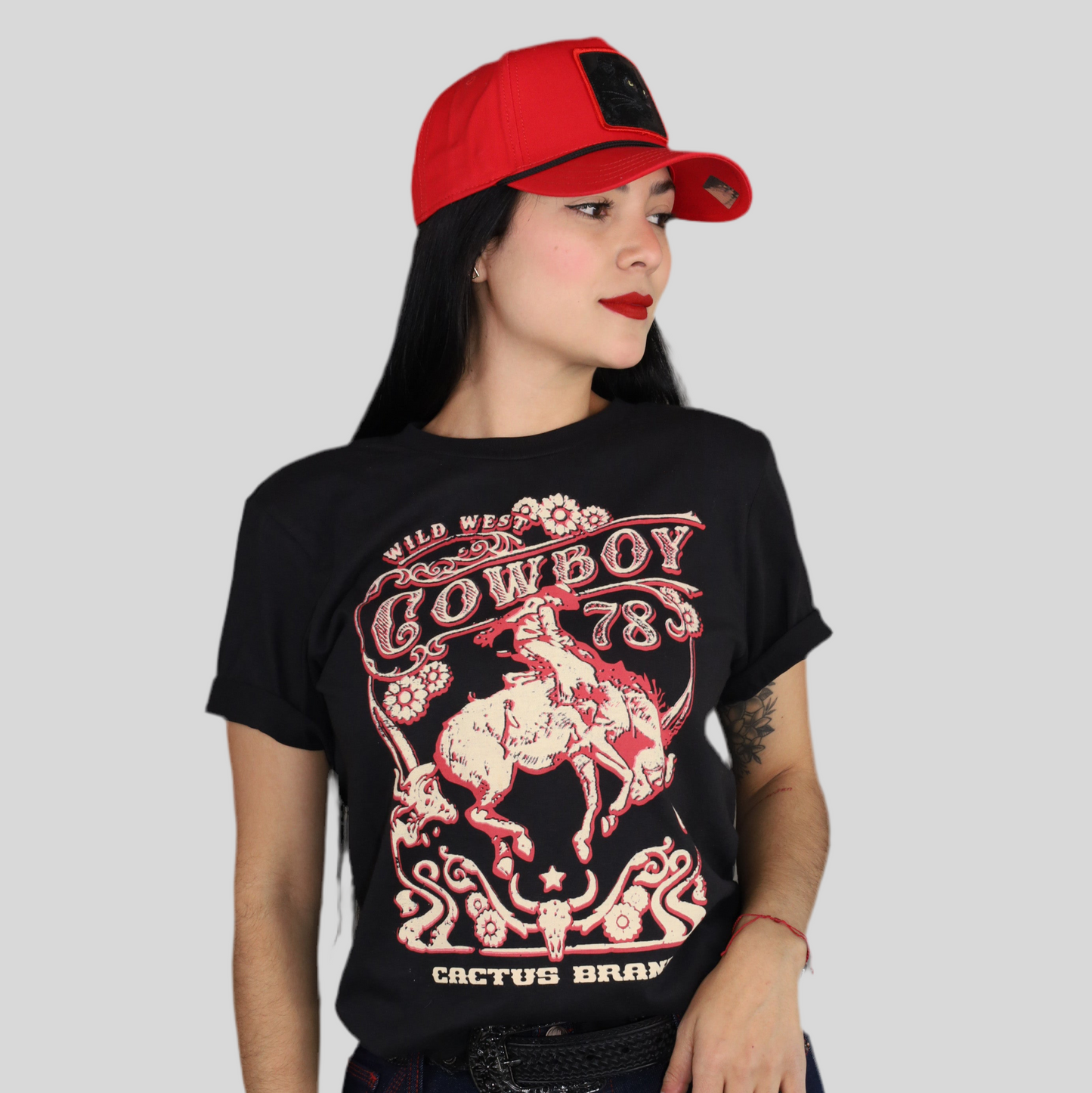Playera Cactus Brand Cowboy 78