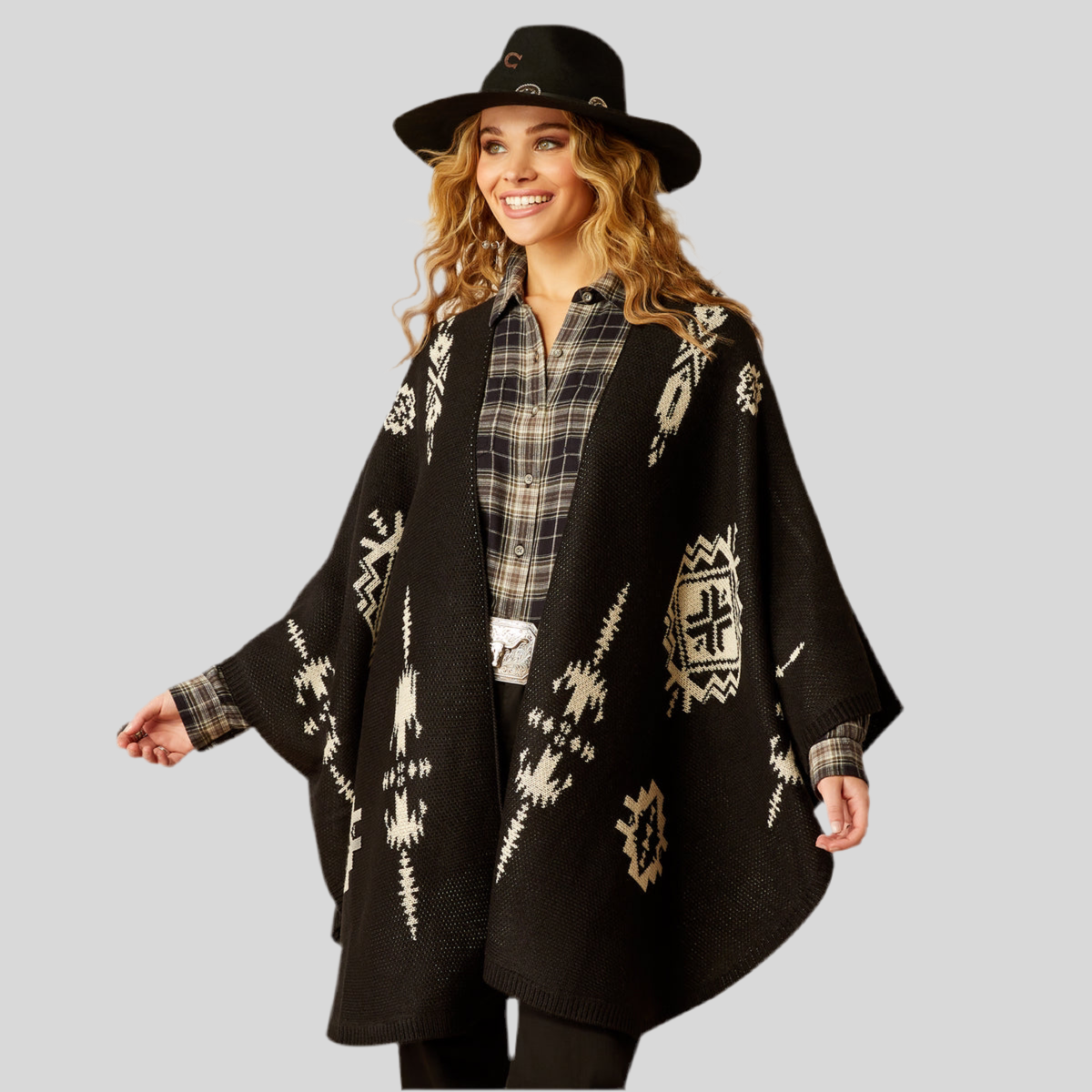 Delta Poncho Black/ Summer Sand 10052047