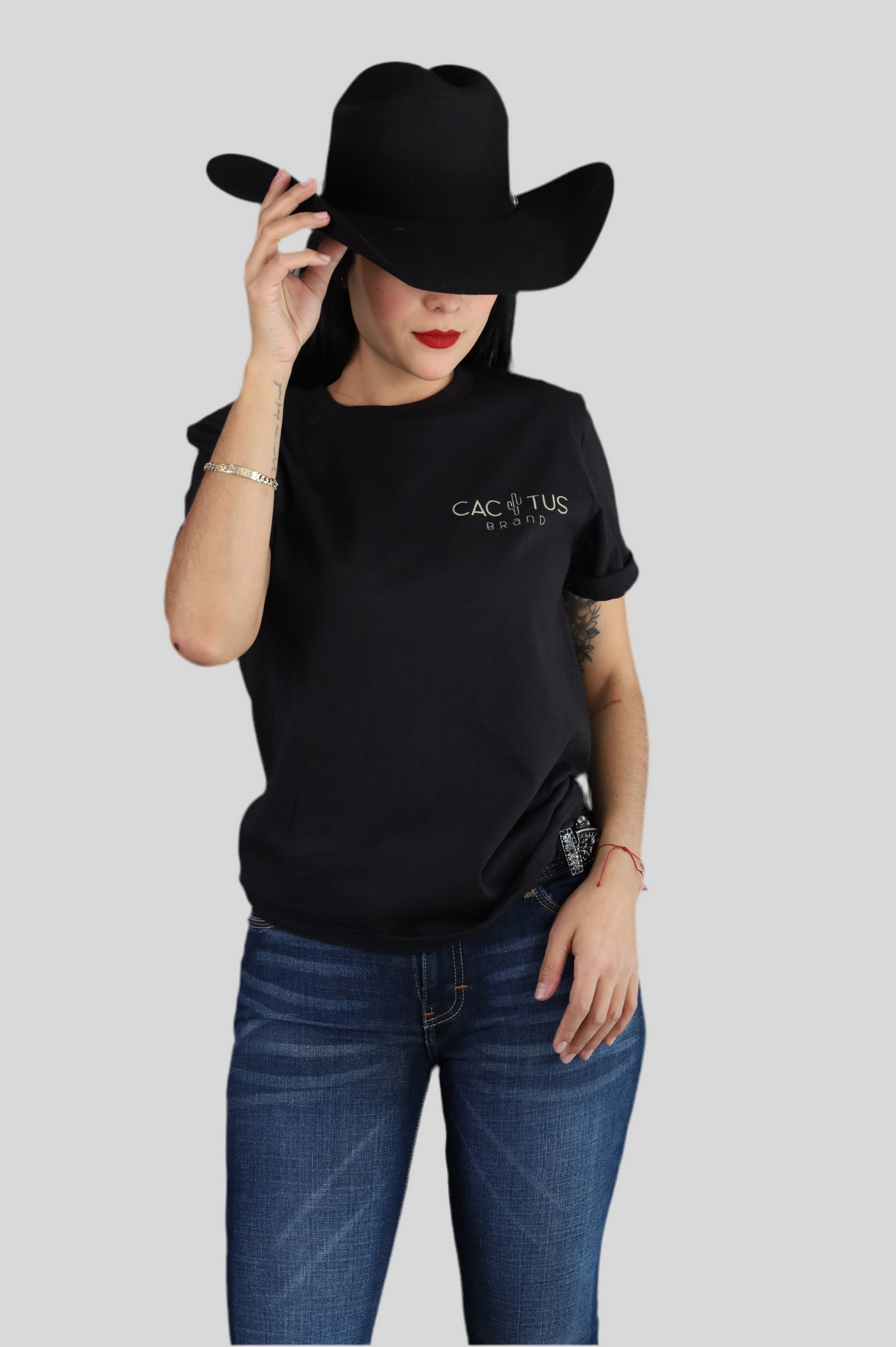 Playera Cactus Brand Black