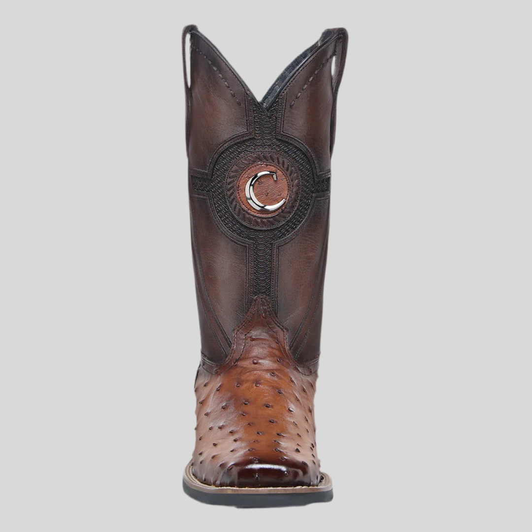 Bota Cuadra Caballero #3Z2SA1 Avestruz Brandy
