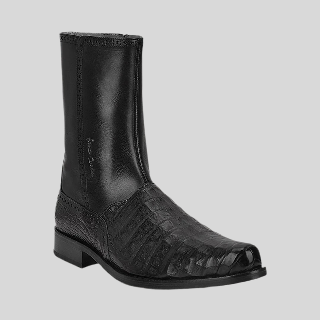 Botin Cuadra Caballero #827FWTS Caiman Negra.