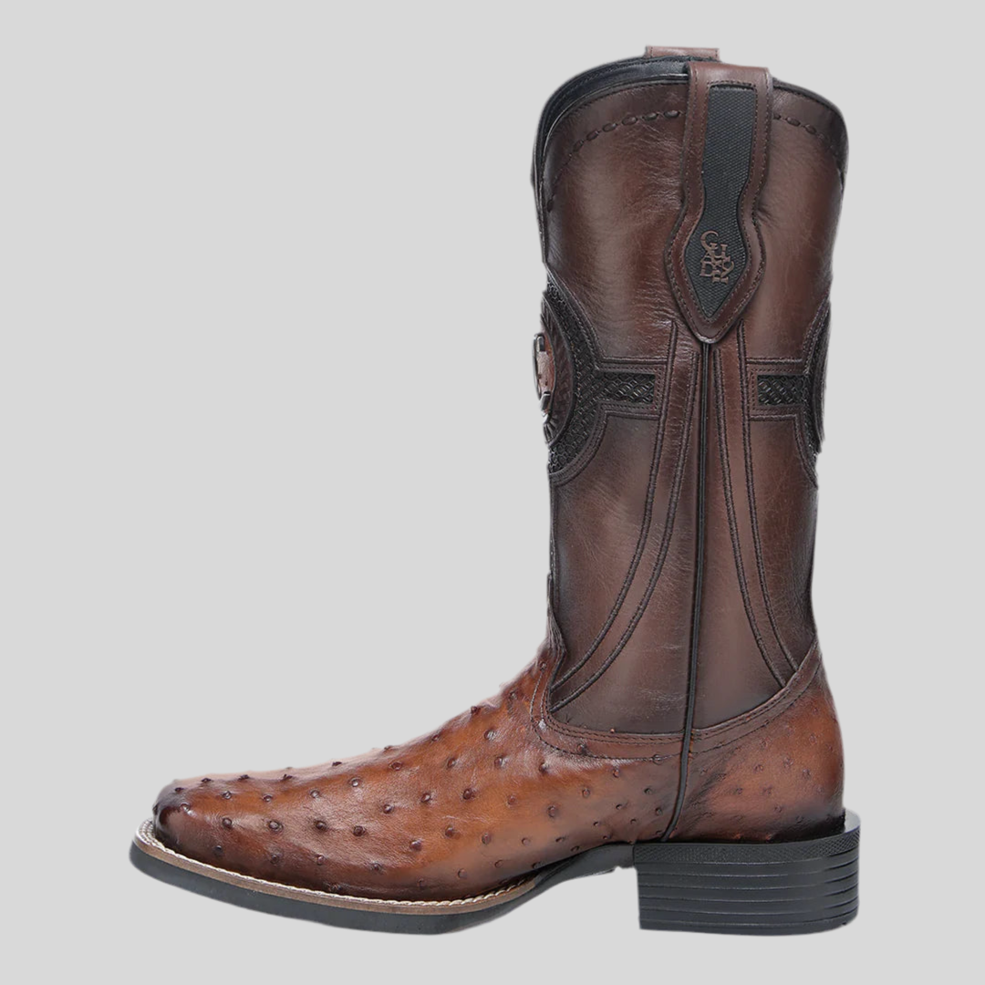 Bota Cuadra Caballero #3Z2SA1 Avestruz Brandy