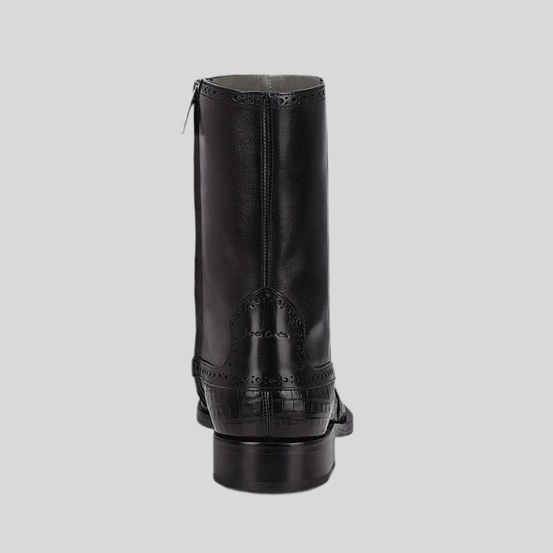 Botin Cuadra Caballero #827FWTS Caiman Negra.
