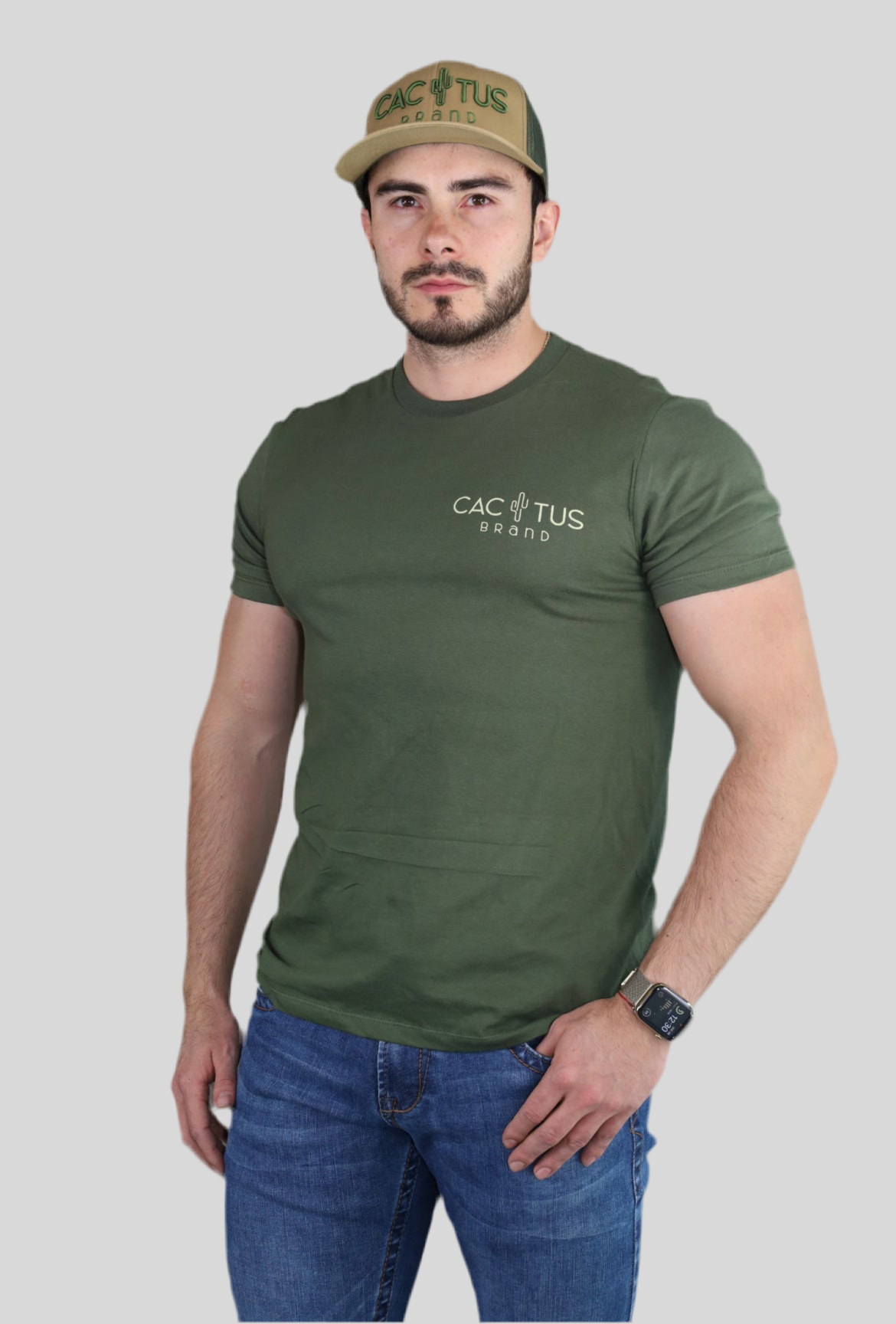 Playera Cactus Brand Militar