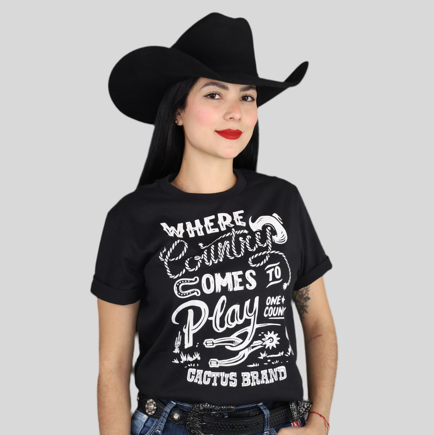 Playera Cactus Brand Where Country