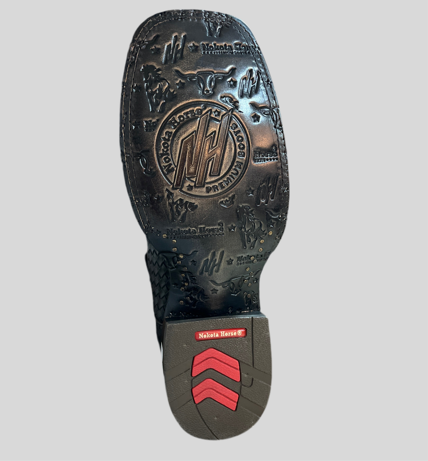 Bota Vaquera Nokota Tejido Trenzado Negro. MC Carthy 18