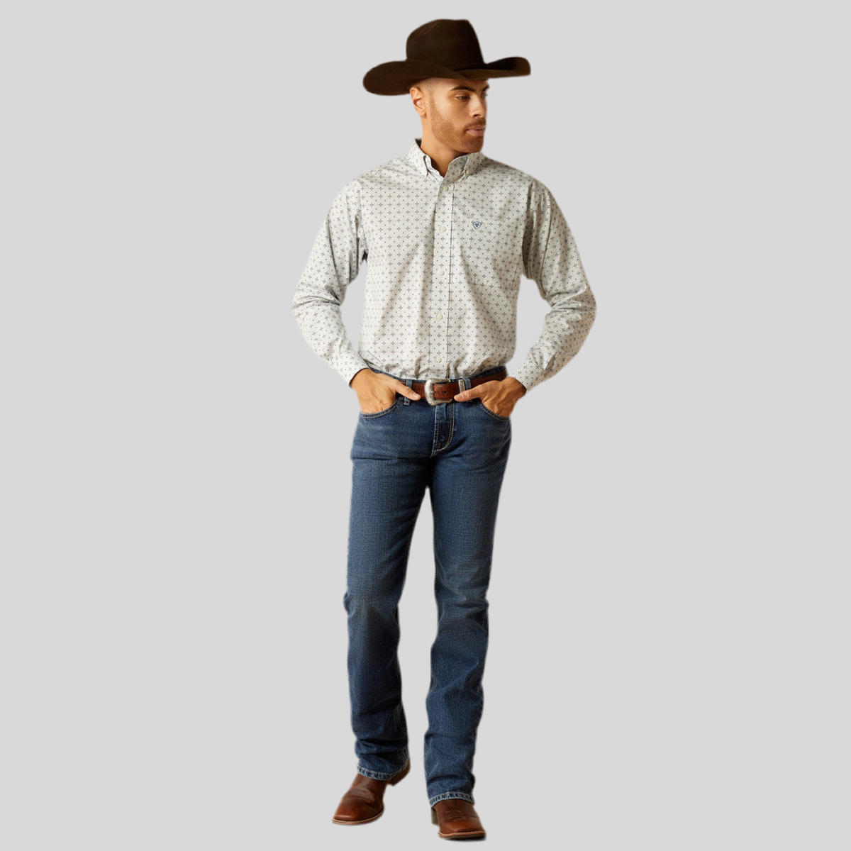 Camisa Ariat Libre De Arrugas Lucca Corte Clásico C 10052387