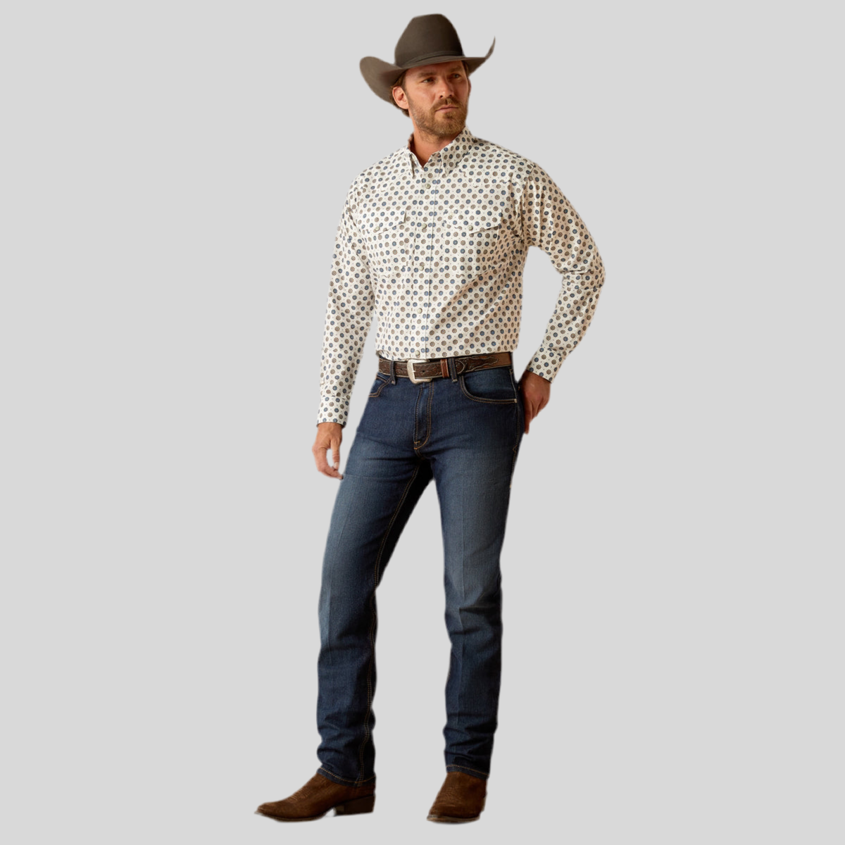 Camisa Ariat Warren Snp LS Shrt 10053916