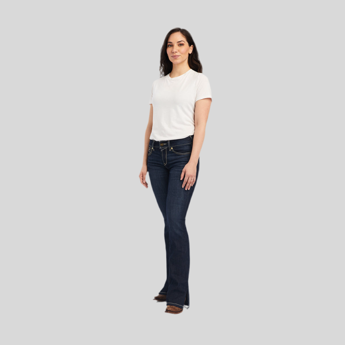 Jeans Ariat R.E.A.L. Danna Tiro Perfecto Ajuste de Flecha Corte Bota 10041063