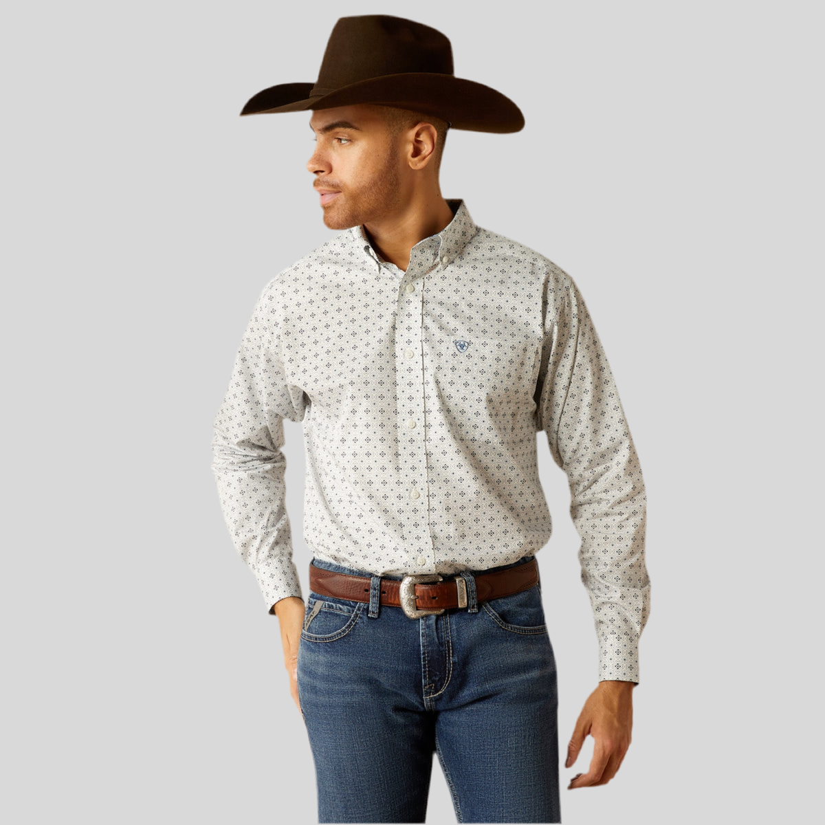 Camisa Ariat Libre De Arrugas Lucca Corte Clásico C 10052387