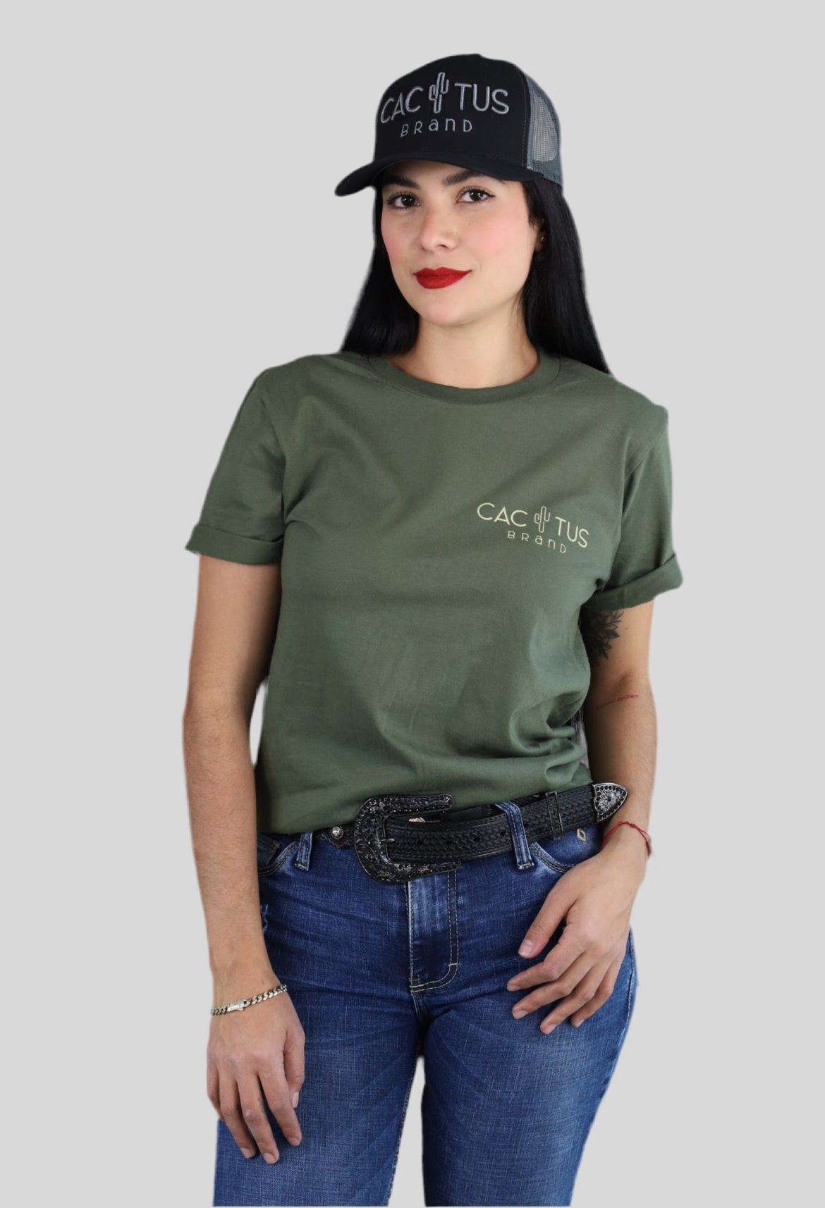 Playera Cactus Brand Militar