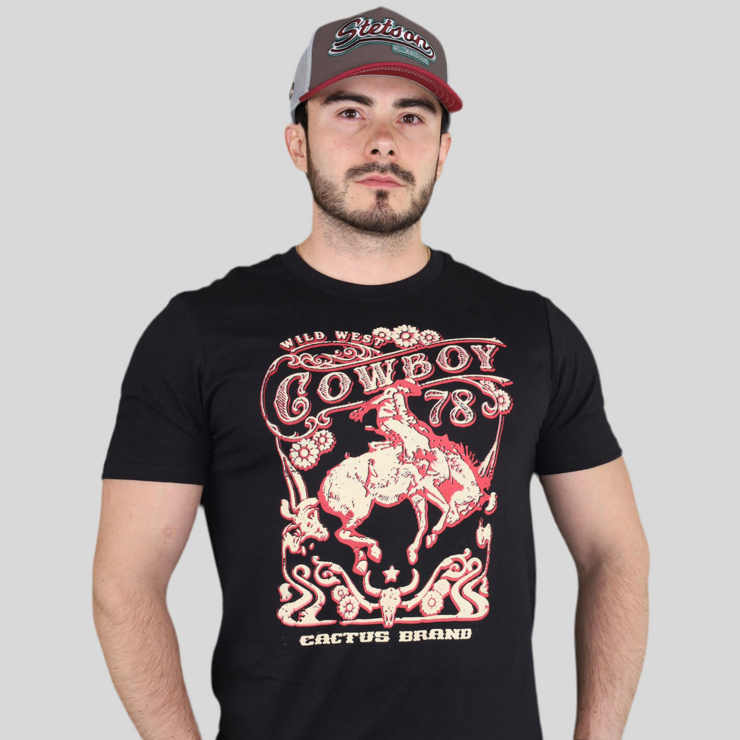 Playera Cactus Brand Cowboy 78v