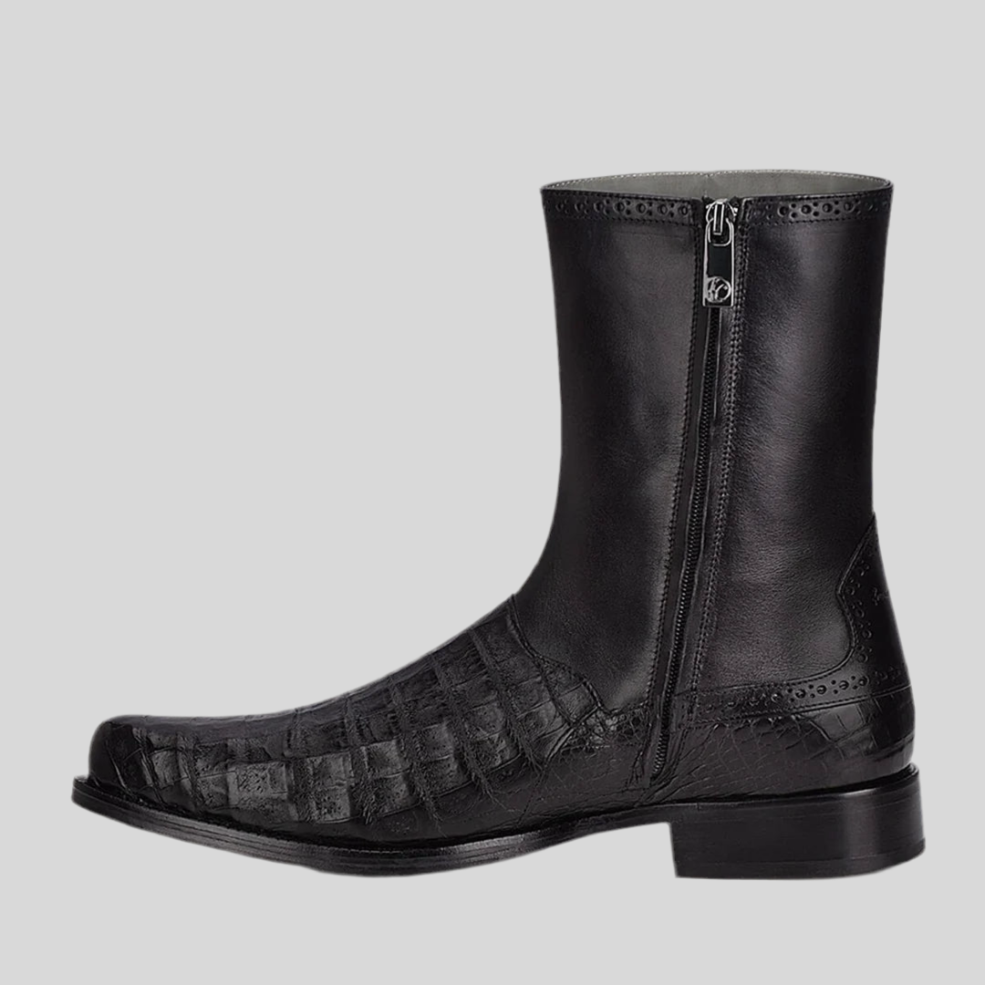 Botin Cuadra Caballero #827FWTS Caiman Negra.