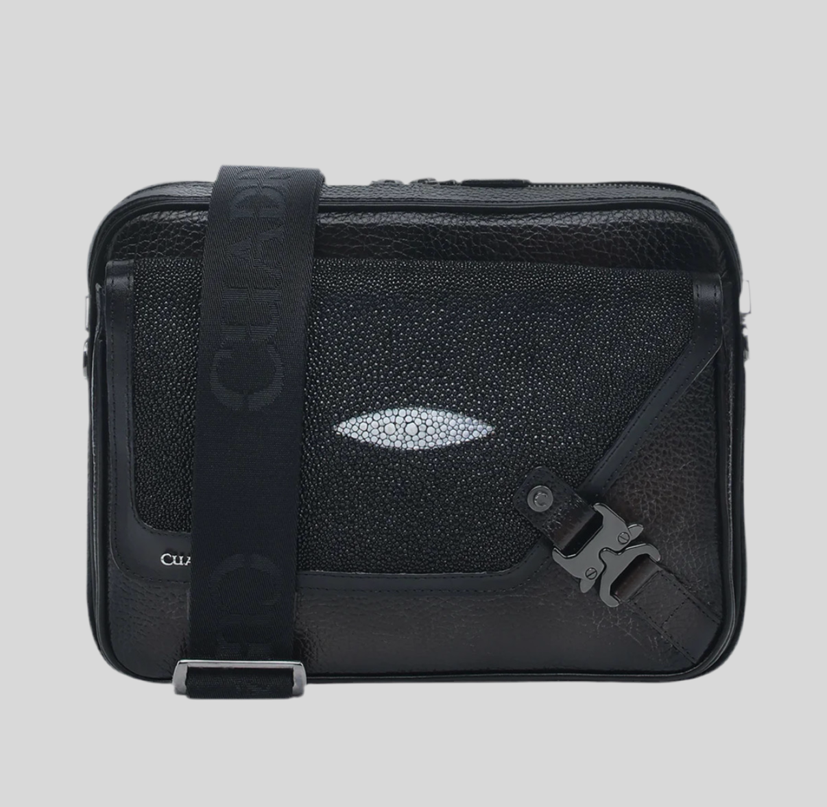 Bolsa Cuadra Mantarraya Negra.