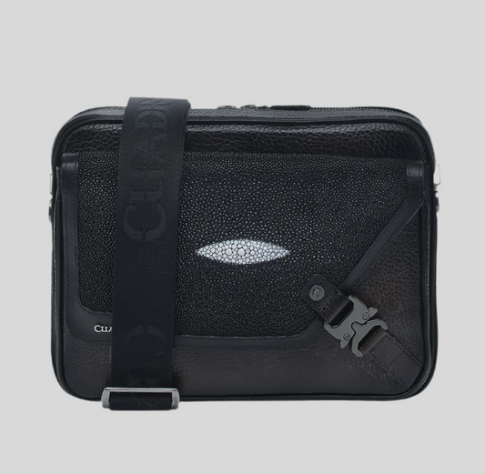 Bolsa Cuadra Mantarraya Negra.