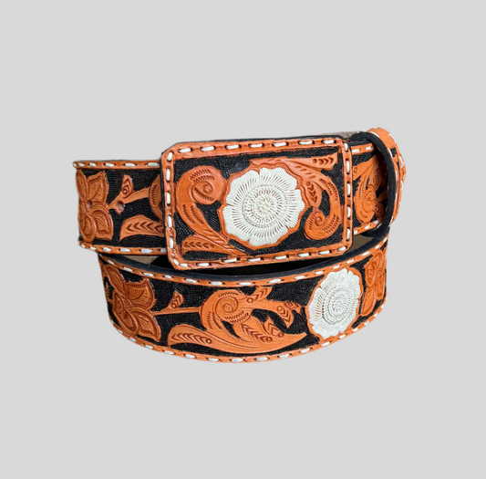 Cinto Cincelado con detalles en Pita - Shedron 005