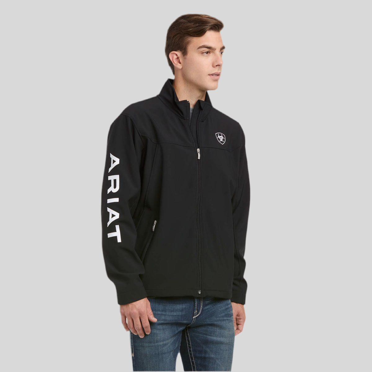 Chamarra Ariat New Team Softshell Negro 10019279
