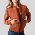 Chamarra Kimes Ranch Marinos Bomber Dark Rust
