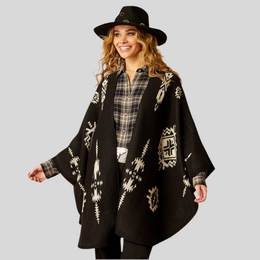 Delta Poncho Black/ Summer Sand 10052047