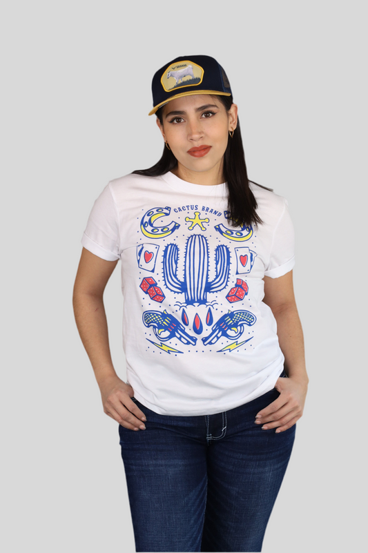 Playera Cactus Brand Naipes
