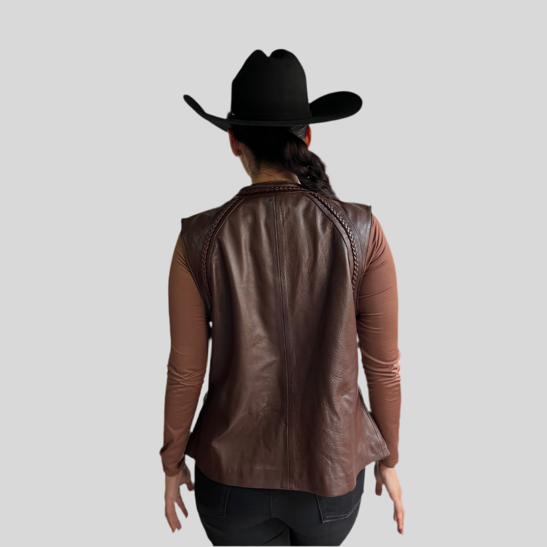 Chaleco Dama STR chocolate