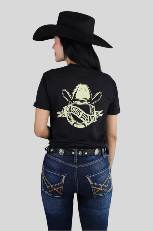 Playera Cactus Brand Black
