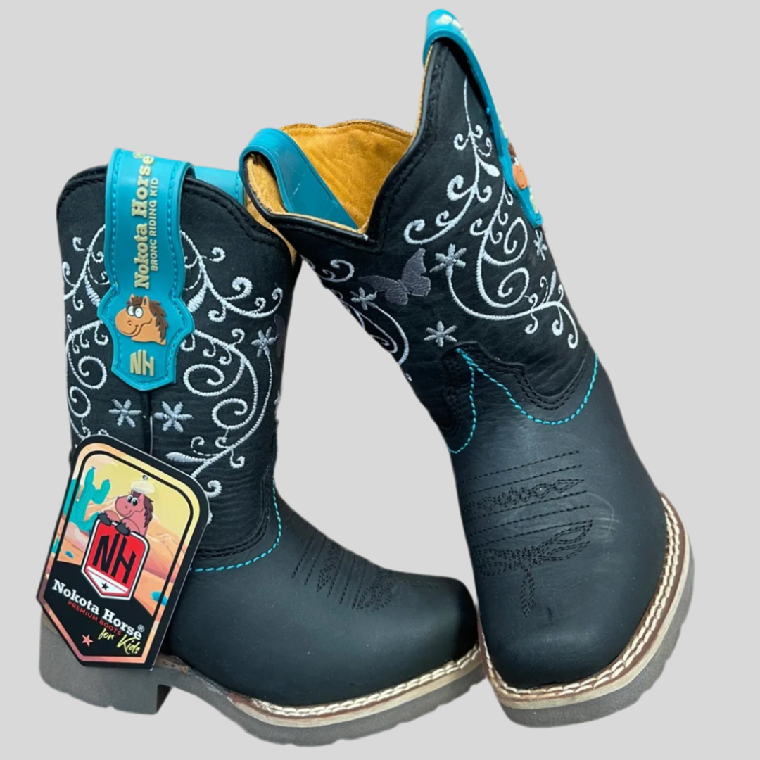 Bota Nokotita Kids #9065 Negro. JESSY 10