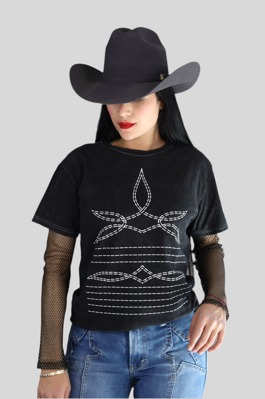 Playera Ringle Negra