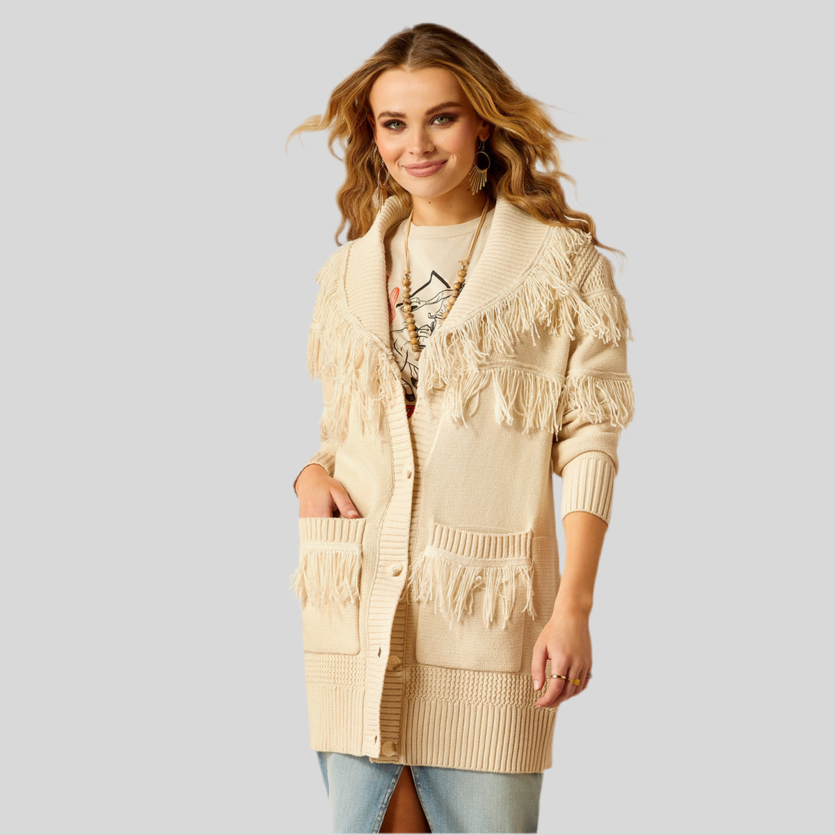 Luz Fringe swtr Summer Sand 10052606