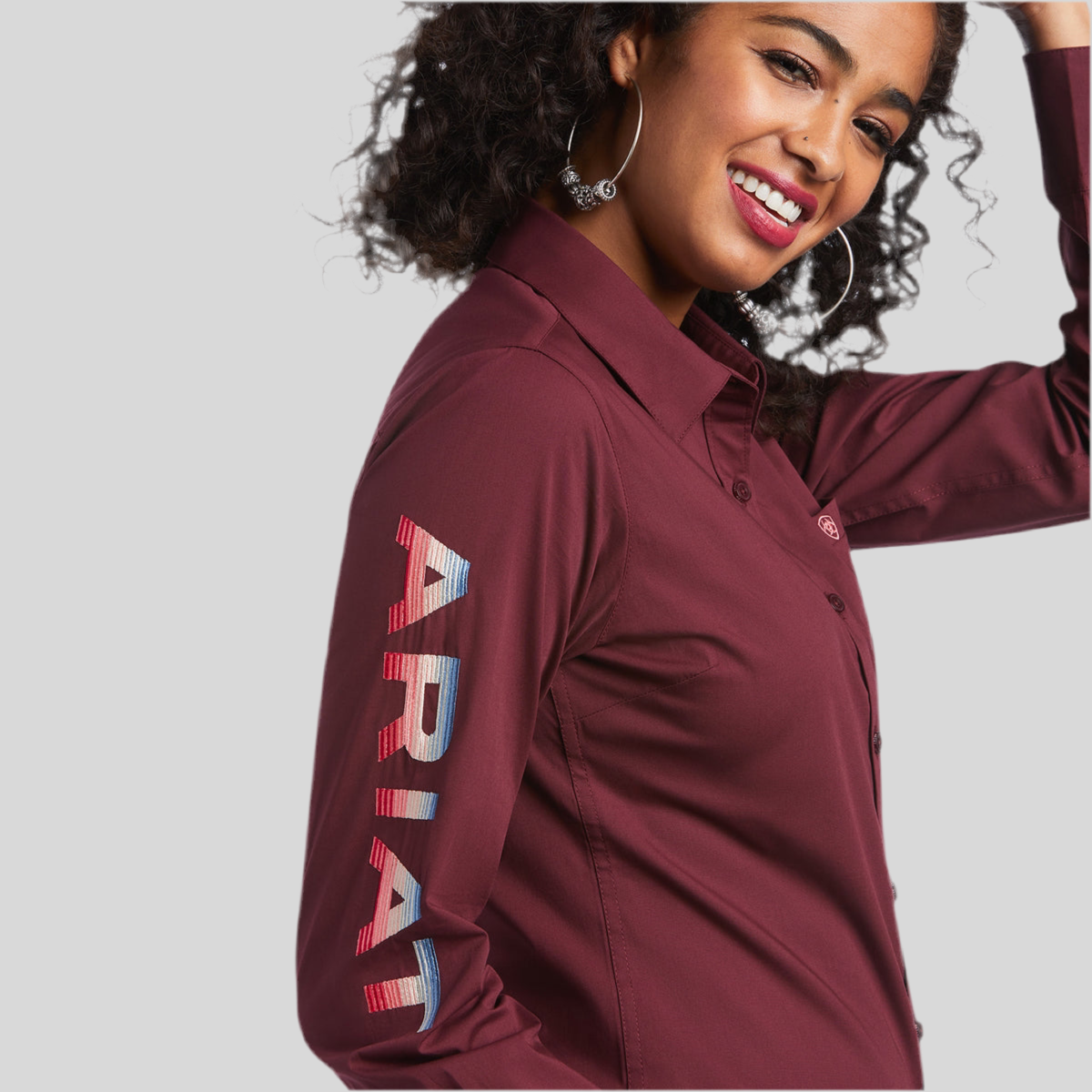 Camisa Team Kirby Stretch Zinfandel 10039458