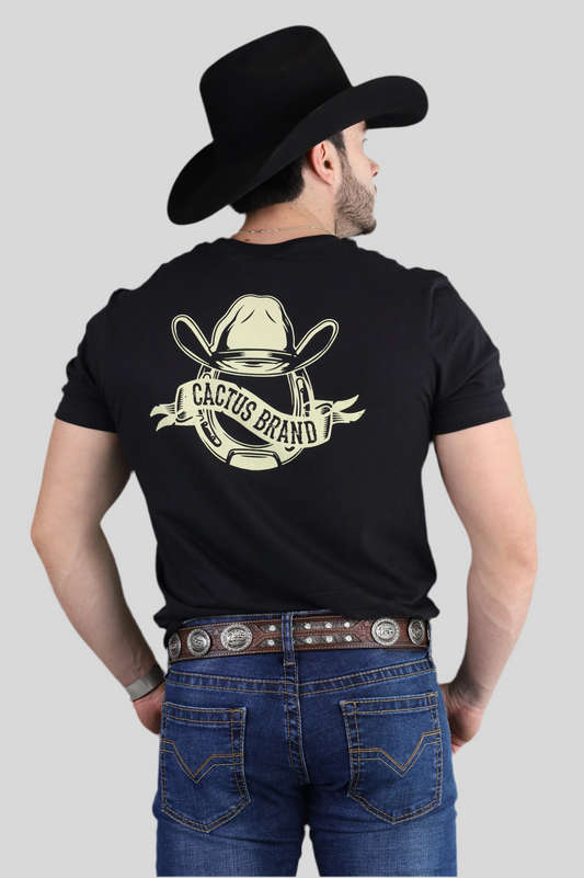 Playera Cactus Brand Black