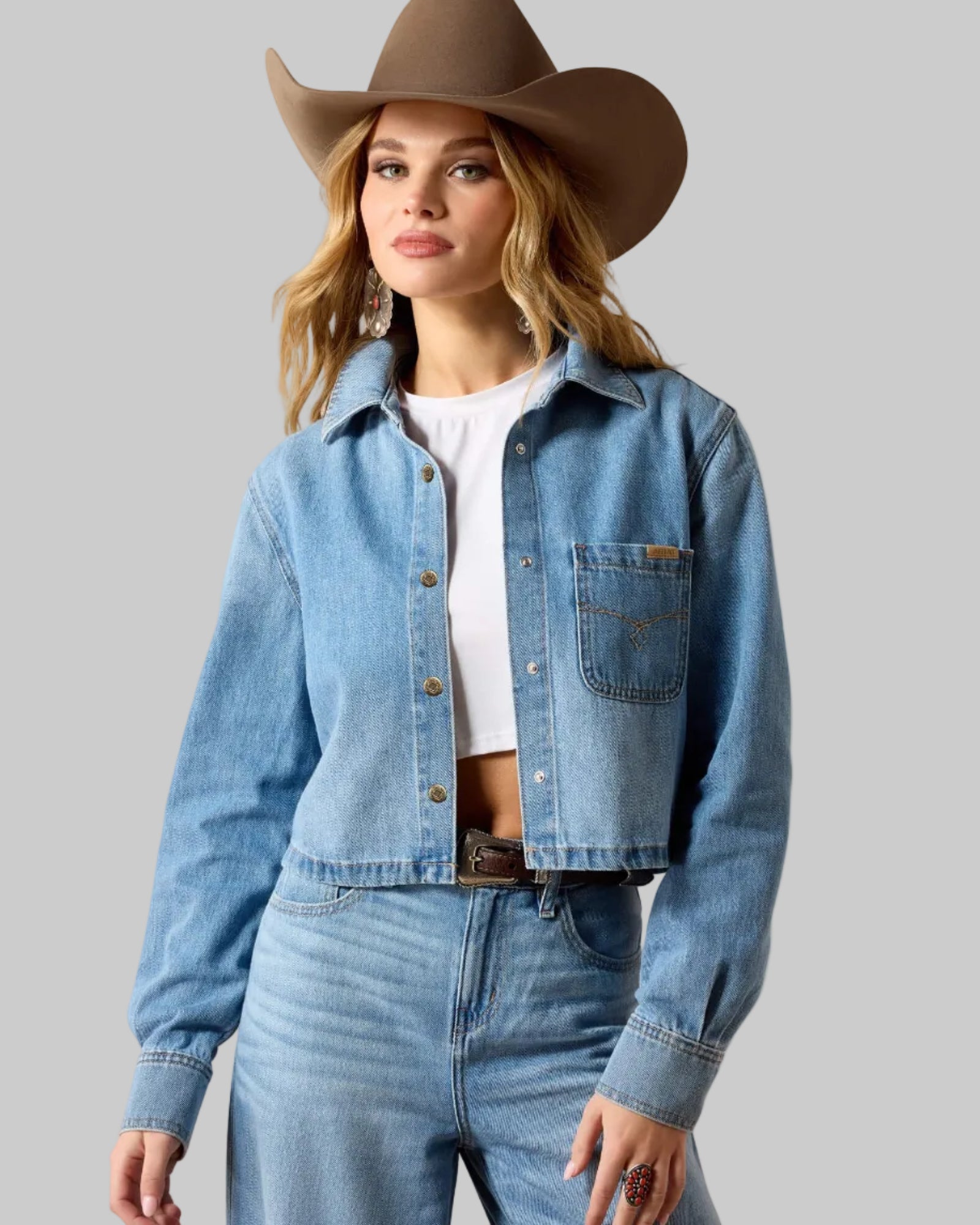 Camisa Ariat Cropped Comfort