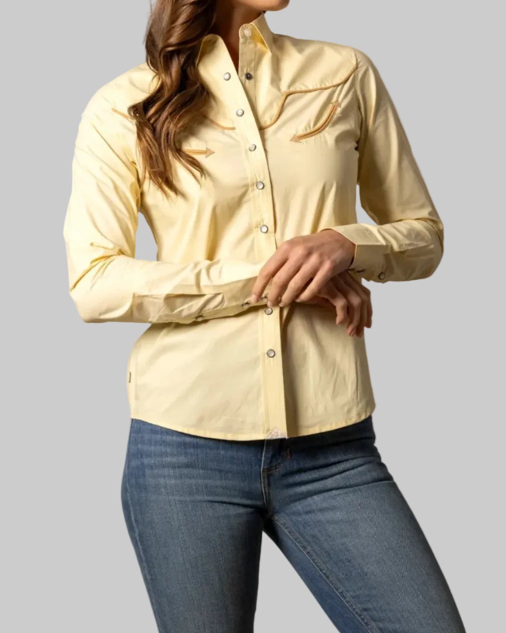Camisa Kimes Ranch Logo Horn Long Sleeve