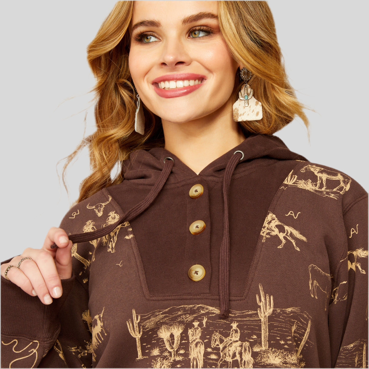 Sudadera Ariat Ranchin Hood Ranchin Print