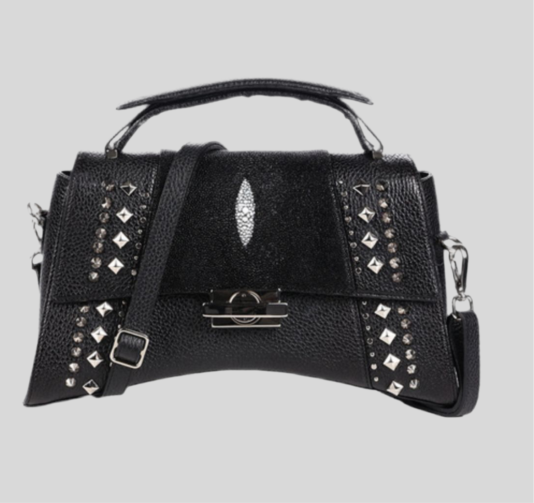 Bolsa Cuadra Mantarraya Negra