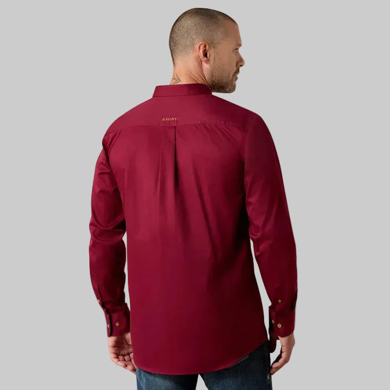 Camisa Ariat Solid Twill Fitted Shirt