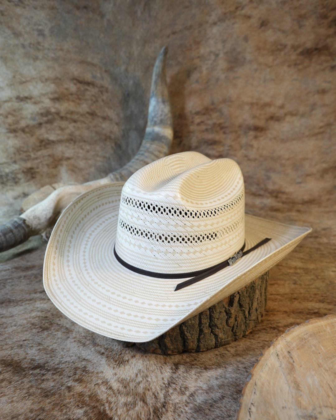 Sombrero West Point 100X George Bicolor Doble Randado