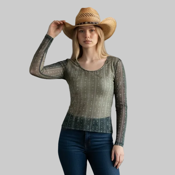 Blusa Mesh Cactus Brand Verde