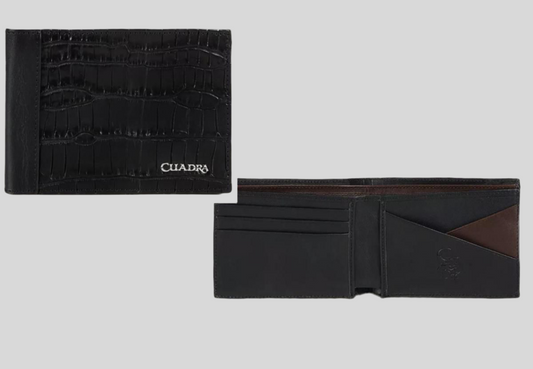 Billetera Cuadra Moreleti Negro.