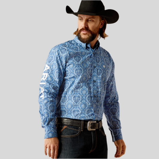 Camisa Ariat Team Kellan Corte Fitted 10052627