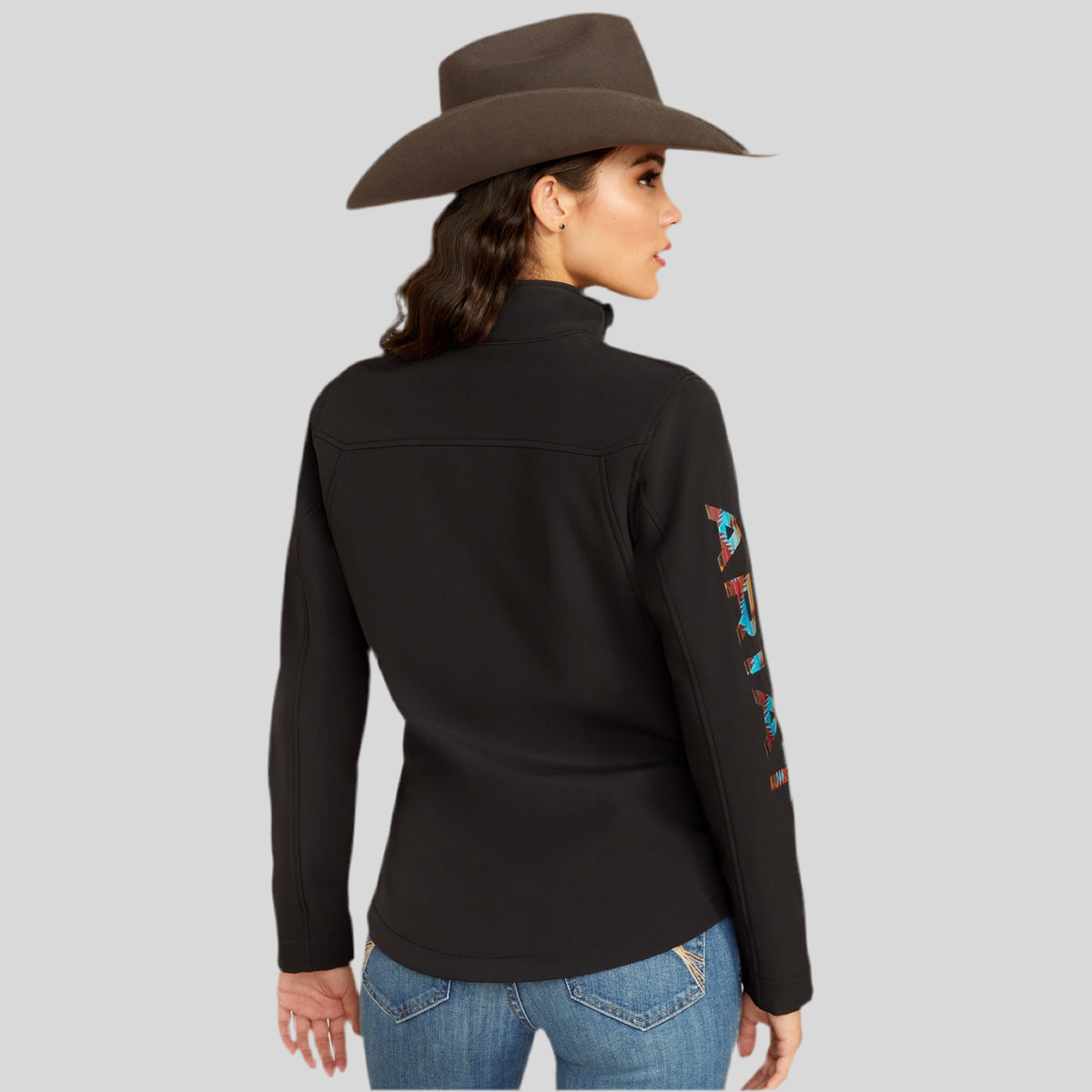 New Team Softshell JKT Black/ Serrano Southwest Print 10051977