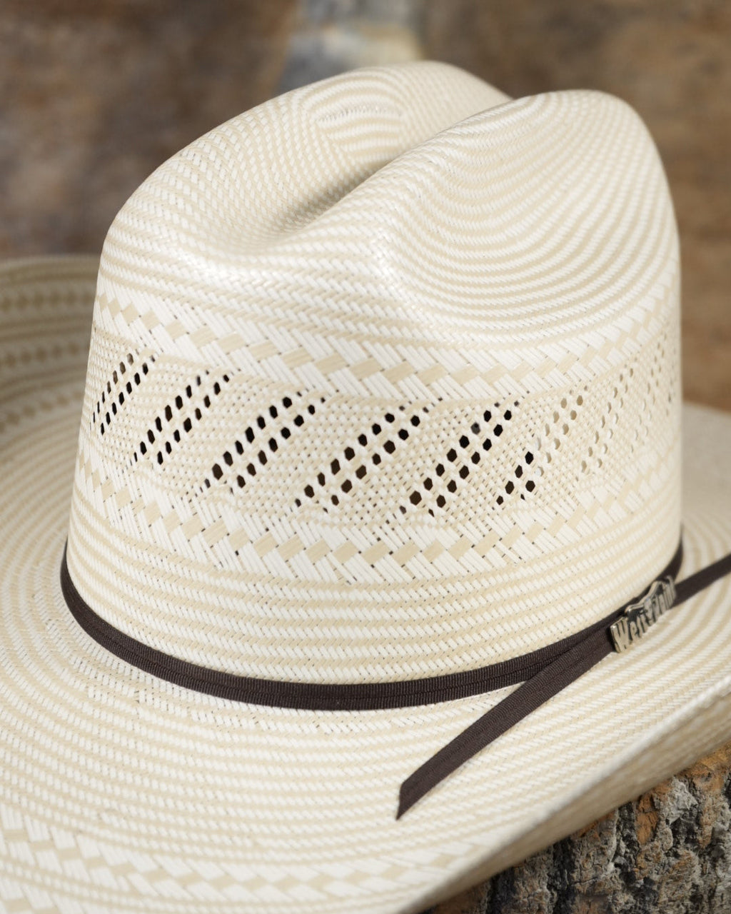 Sombrero West Point 100X Durango Bicolor Randado Diagonal