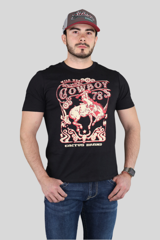 Playera Cactus Brand Cowboy 78v
