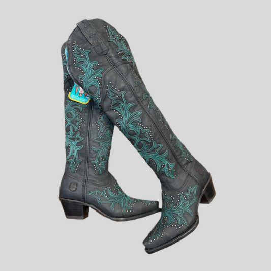 Bota Nokota #0470 Cabra Mad Dog Negro. KIMBERLY 06