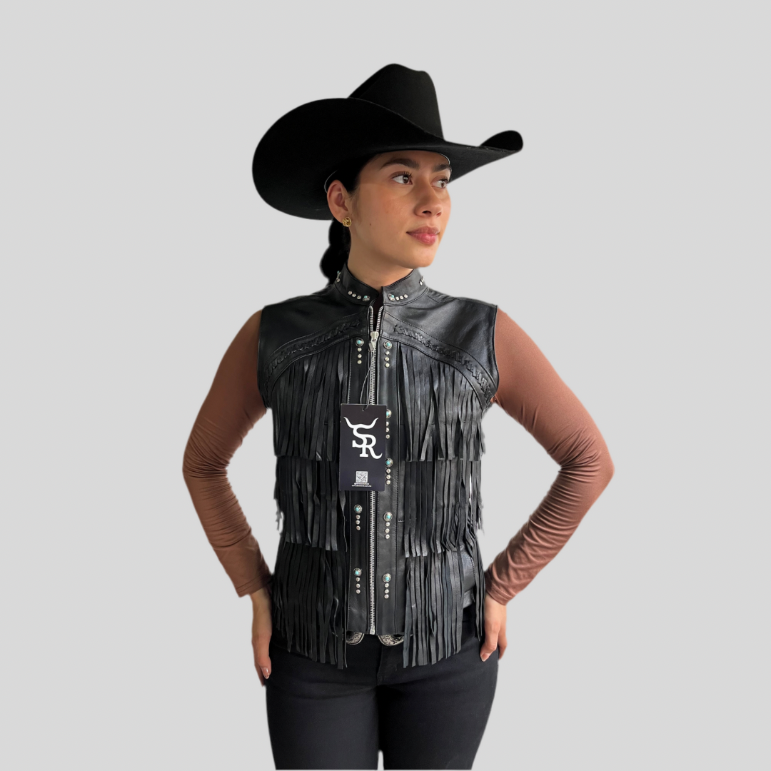 Chaleco Dama STR piedra turquesa