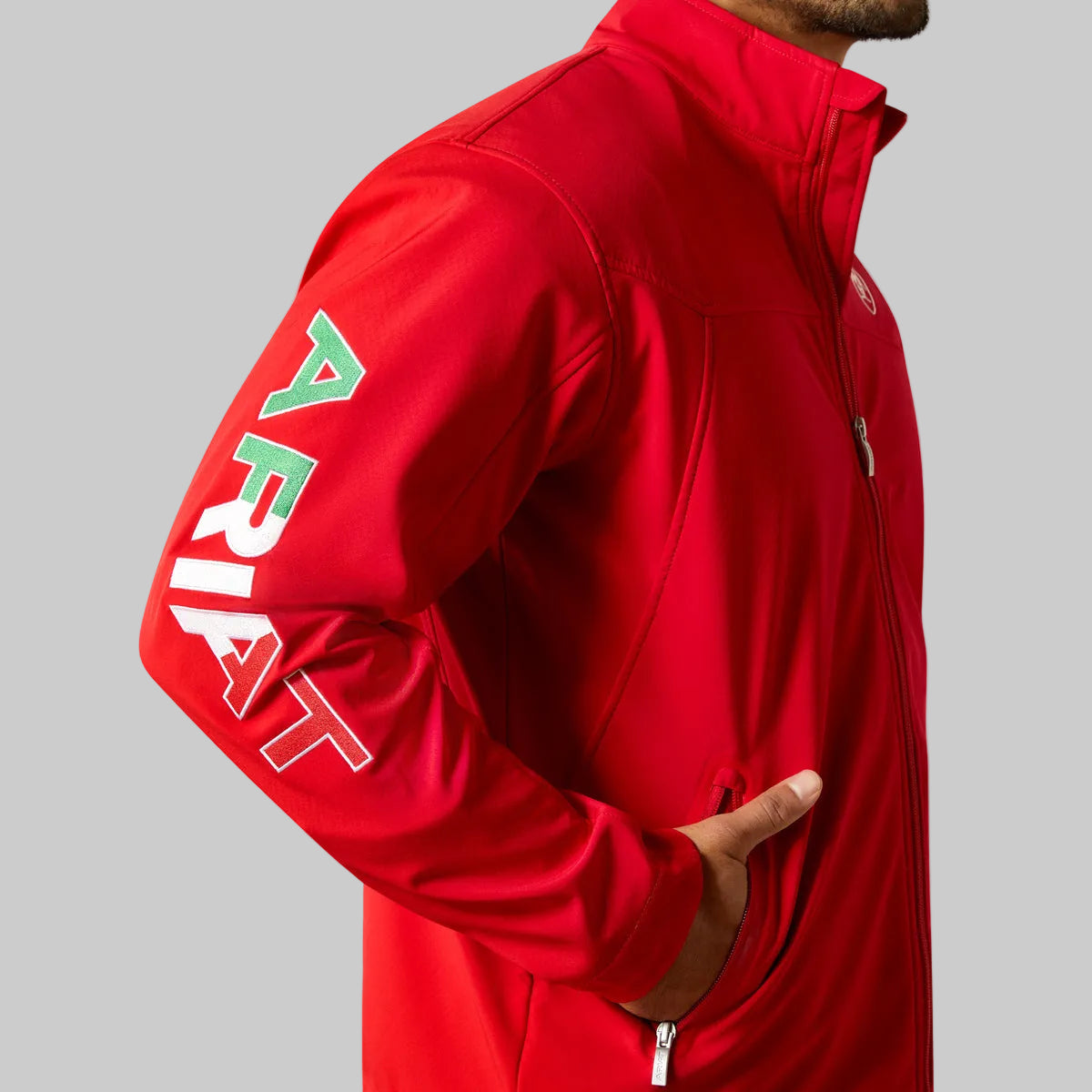 Chamarra Ariat Softshell New Team México Rojo