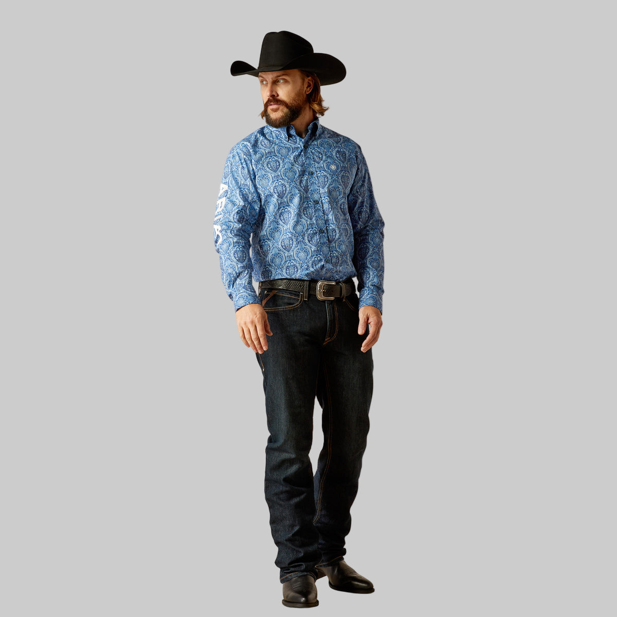 Camisa Ariat Team Kellan Corte Fitted.