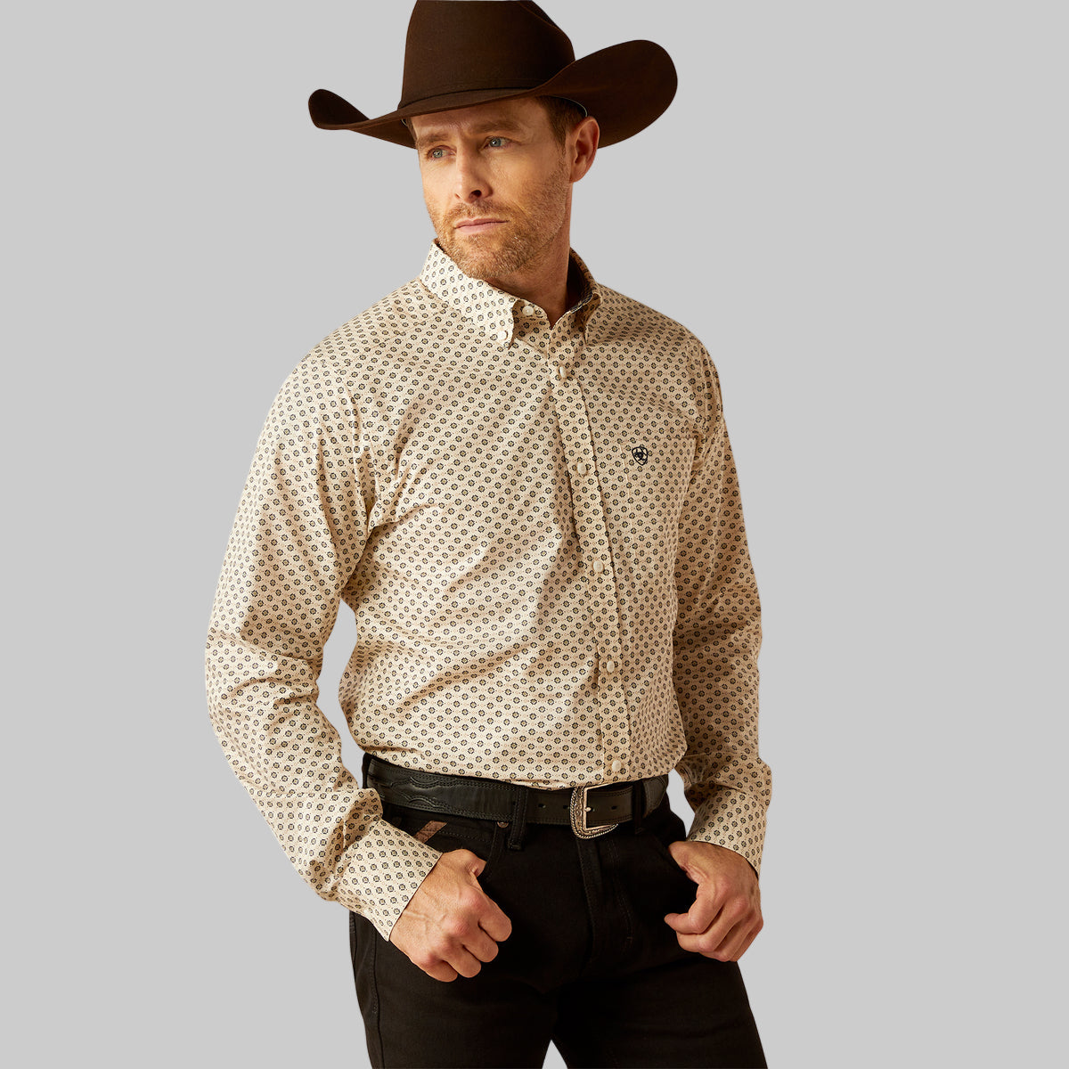 Camisa Ariat Libre De Arrugas Fraiser Corte Fitted