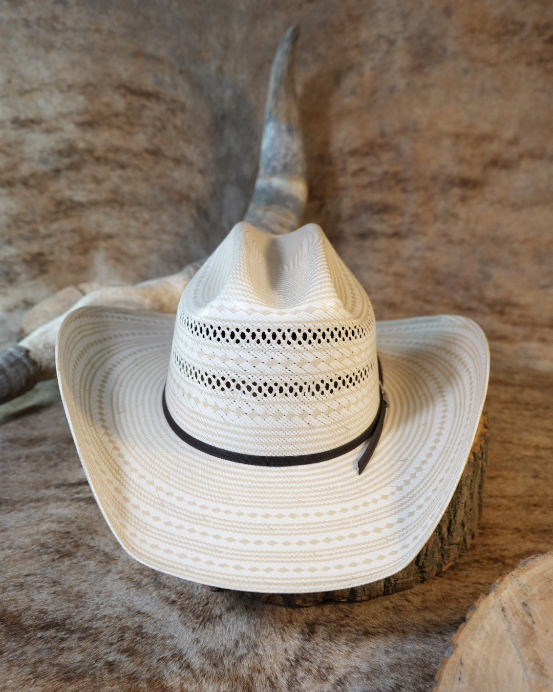 Sombrero West Point 100X George Bicolor Doble Randado